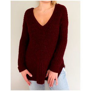Burgundy Oversized Sweater